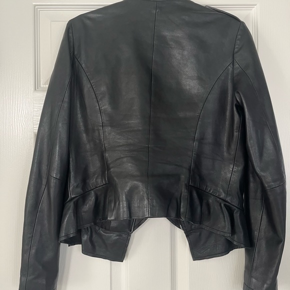 Genuine Leather Biker Jacket William Rast Women’s - Picture 8 of 12